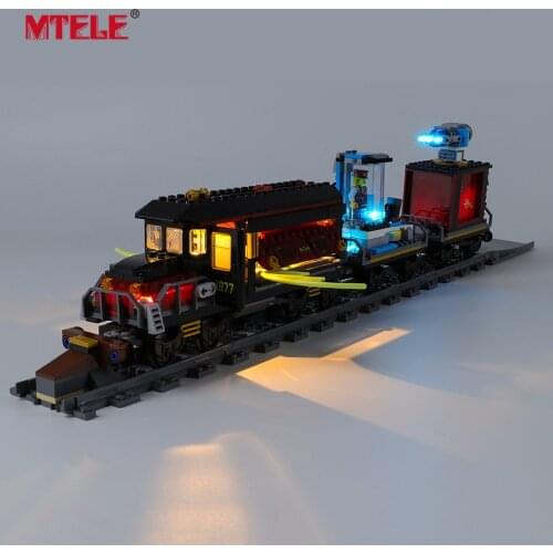 MTELE Brand LED Light Up Kit For Ghost Train Express Building Blocks Toys Compatible With 70424