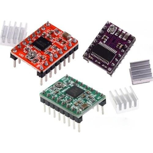 3D Printer Parts A4988 DRV8825 Stepper Motor Driver with Heat Sink for SKR V1.3 1.4 GTR V1.0 RAMPS 1.4 1.6 MKS GEN V1.4 Board