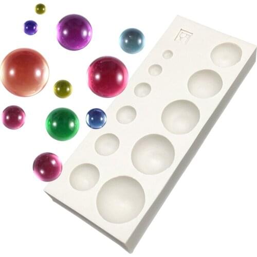 Pearl Circular Silicone Sugarcraft Mold Chocolate Cupcake Baking Fondant Cake Decorating Tools