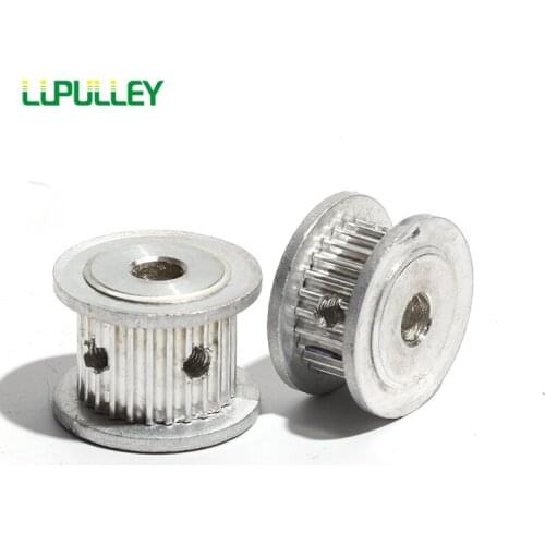 2GT 26Teeth Timing Pulley For Drive Belt Width 7mm/11mm With Inner Bore 5/6mm GT2 Aluminium Gear Wheel For 3D Printer Parts