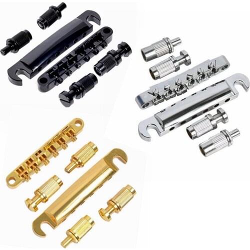 1Set Tune-o-matic Bridge & Tailpiece for LP Guitar Replacement