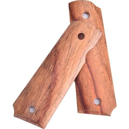 1 Pair Natural Wood Non-slip Patches Material Handle Blanks Slabs Scales For 1911 Grips Models
