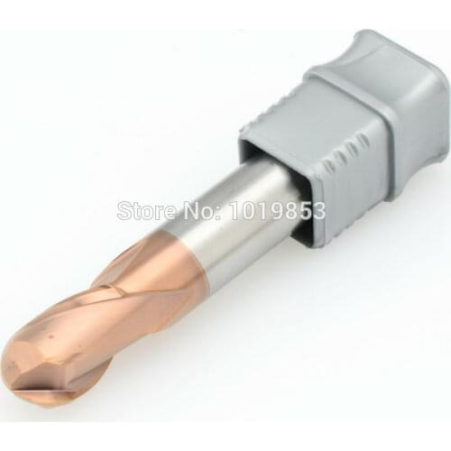 1pcs CGS-600S R6*12*75L HRC68 SOLID tungsten carbide ball nose end mill For high speed CNC machine