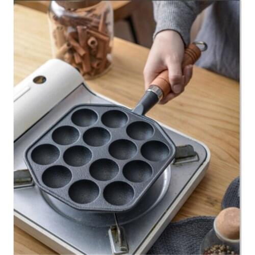 12/14 Cavities Takoyaki Pan Takoyaki Maker Octopus Small Balls Baking Pan Home Cooking Tools Kitchenware Supplies,Free Shipping