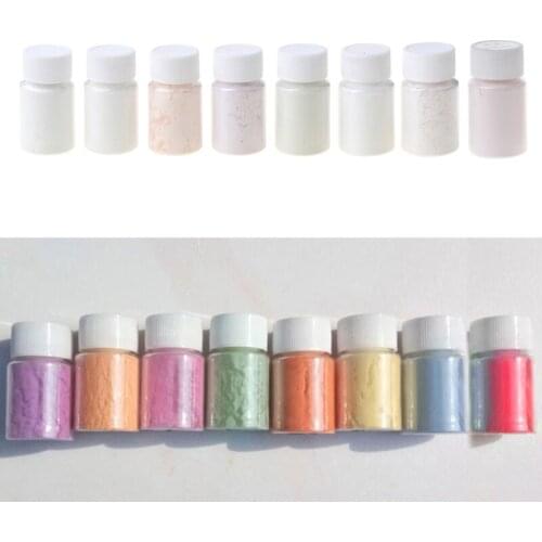 8 Color Sunlight Reactive Pigment Kit UV Color Change Pigment Powder Exposed to Sunlight or UV Light Colorant Art Crafts