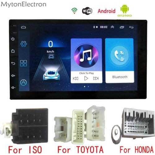 Android Car Radio Multimedia Audio Stereo FM 2din GPS Navigator Bluetooth Dynamic camera For Volkswagen Honda Toyata CR-V