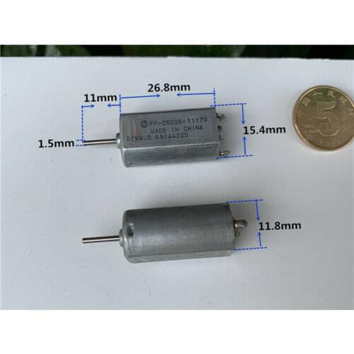 Used MABUCHI FF-050SK-11170 Motor D/V 9.0 DC 3V 6V 9V 13600RPM High speed Electric Motor For Car AV DVD Player