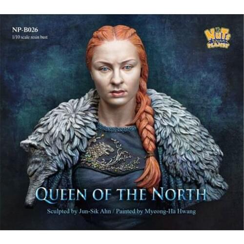 1/10 Resin Bust Movie Role Sansa Assembling Model Figure Resin Kit Bust Colorless Model Self-Assembled Toys