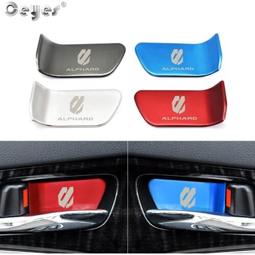 Ceyes 2pcs Car Accessories Auto Door Bowl Handle Wrist Cover Trim Fit For Toyota Alphard 30 Series 2018 Auto Sticker Car Styling