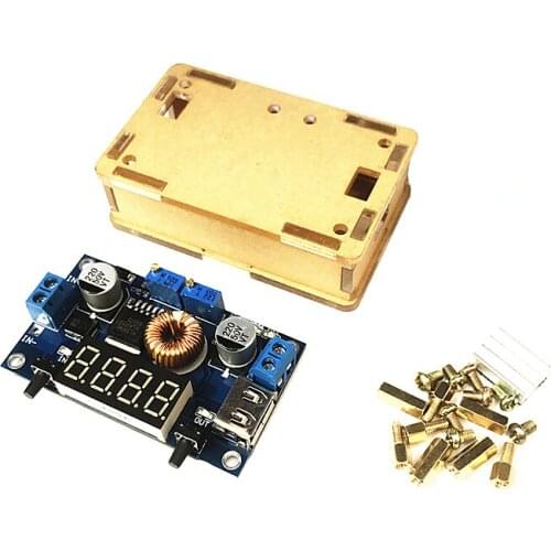 DC-DC 5A Digital LED Drive Lithum Battery Charger Module CC/CV USB Step Down Buck Converter With Voltmeter Ammeter