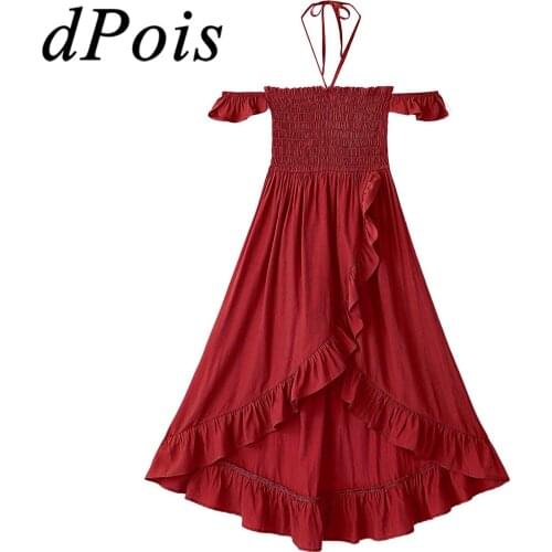 Elegant Princess Girls Dress Solid Color Summer Dress Kids Dresses for Girls Childrens Clothing Cosplay Party Pageant Costumes