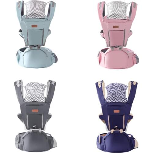 Ergonomic Baby Carrier Breathable Infant Carrier Child Holding Waist Stool Multi-functional Baby Sling Travel Removable Belt