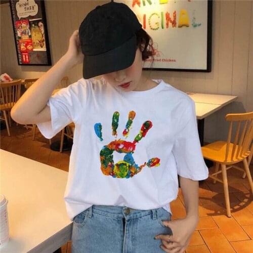 Women T Shirt O-Neck Short Sleeve Summer Tees Casual Fashion Aesthetic Tees White T Shirts Oversized Harajuku Ladies T Shirt