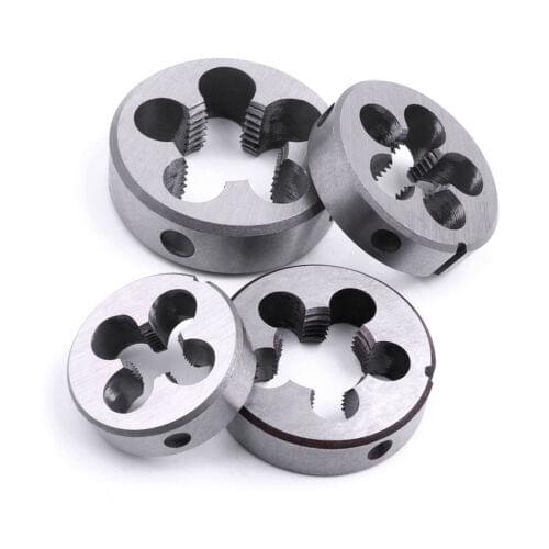 G1/2 1/4 1/8 3/8 4Pcs HSS Hand Dies Pitch Thread Threading Tools for Water Pipe