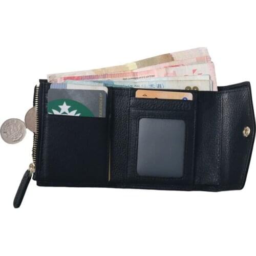 2021 Hot Genuine Leather Wallet Female Famous Brand Wallet Case Fashion Cow Leather Purse