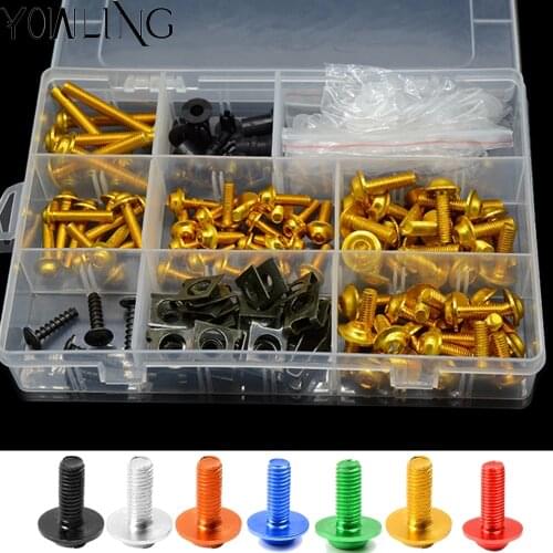 For Yamaha FZ6 2004 2005 2006 2007 2008 2009 2010 Motorcycle Fairing Body Bolt Kit Screw Spire Speed Fastener Clip Mounting Nut
