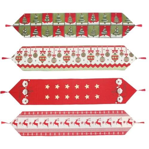 Creative Christmas Decorations Tea Table Runner Home Decoration Dining Table Runners Decor Accessories