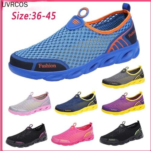 Fashion Casual Shoes Lightweight Summer Breathable Men Shoes Outdoor Comfortable Women Footwear Male Ladies Walking Shoes 36-45
