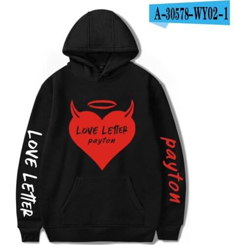 New Popular Payton Moormeier Hoodies PYTN LOVE LETTER OUT NOW Sweatshirts Women/Men Spring Autumn Tops Harajuku mens Hoodies