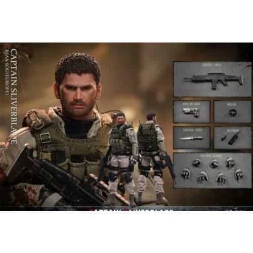 Pre-sale Item 1/12 BSAA Chris Redfield Captain Sliverblade 6"Action Figure Doll Full Set With Gun weapon Model