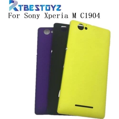 RTBESTOYZ For Sony Xperia M C1904 C1905 C2004 C2005 Housing Battery Cover Door Rear Cover Chassis Frame Back Cover