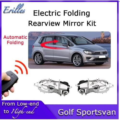 For Volkswagen VW Golf Sportsvan Touran L 2016~2021 Car Electric Rearview Mirror Folding System Folded Motor kit Modules