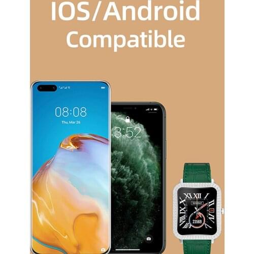 SANDA W6A Women Smart Watch TPU Bracelet Fitness Tracker Heart Rate Monitor Call Reminder Men Smartwatch For IOS Android