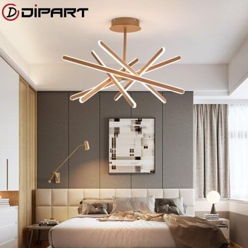 Modern Led Chandeliers Modern Bedroom Lights Fixture For Dining Living Room Decor Lamps With Remote Dimmable Nordic Kitchen