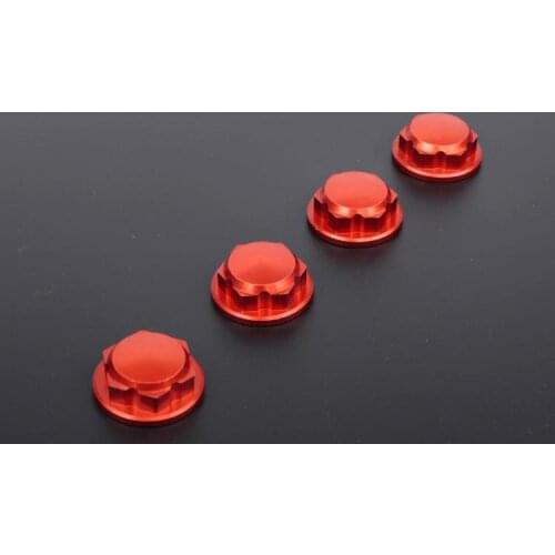 Enclosed CNC Aluminum Wheel Nut Set for 1/5 LOSI 5IVE-T 5T Rovan LT King Motor X2