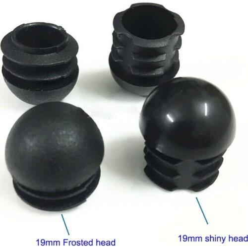 10Pcs Black Plastic Round Caps Inner Plug 16mm 19mm-32mm Protection Gasket Dust Seal End Cover Caps For Pipe Bolt Furniture