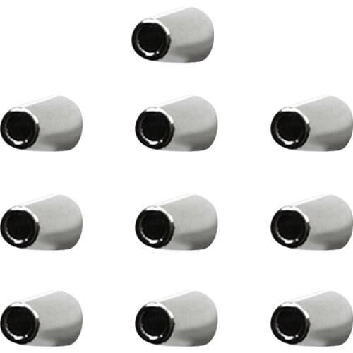 10 Pieces Bell Stopper Metal Cord Ends Hole Dia.4mm for Lanyard Backpack Sportwear