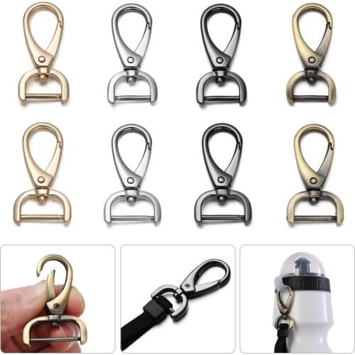 16mm/20mm/26mm Metal Detachable Trigger Clips Leather Strap Buckles Pet Leash Hooks Webbing Buckle Belt Keychain High Quality