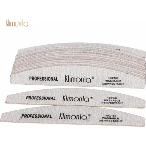 25pcs Gray Moon Professional Nail Files 100/180 Sandpaper Nail File Block For UV Gel Manicure Pedicure polishing Tips Tools