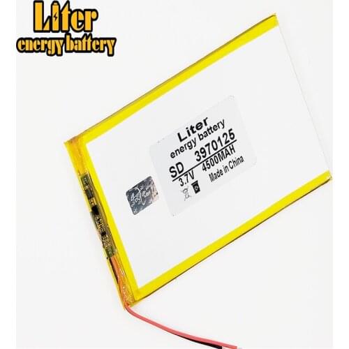 3.7V 4500mah 3970125 Lithium Polymer Li-Po Rechargeable battery For DIY GPS Power bank Tablet PC MID DVD PAD