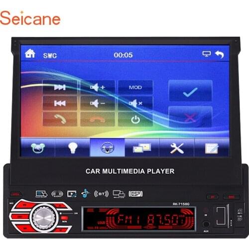 Seicane 7" Universal WinCE 800*480 Touchscreen GPS Bluetooth Car Radio MP5 Player Support TF card AUX Canbus USB IPOD IPhone SD