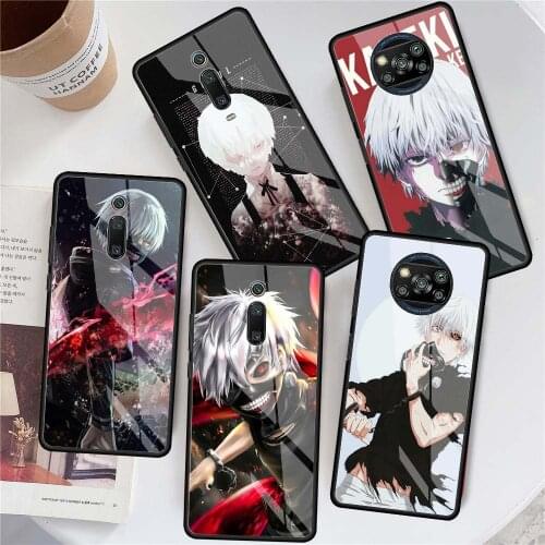 Anime Tokyo Ghouls Phone Case For Xiaomi Redmi Note 9S 8 Pro 9 7 8T 10 5G 9C K40 9A 8A 9T Tempered Glass Cover Shell