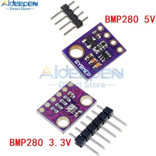 2 in 1 BMP280 3.3V 5V I2C SPI 1.8-5V Digital Sensor Temperature Humidity Barometric Pressure Module For Arduino