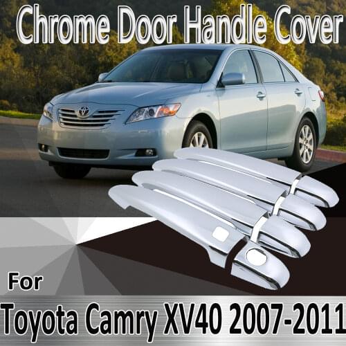 For Toyota Camry Daihatsu Altis XV40 2007~2011 Styling Stickers Decoration Chrome Door Handle Cover Refit Car Accessories