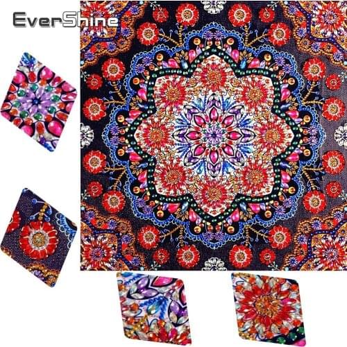 EverShine Diamond Embroidery Special Shaped Diamond Mosaic Flower Handicraft Needlework Rhinestone Diamond Painting Mandara