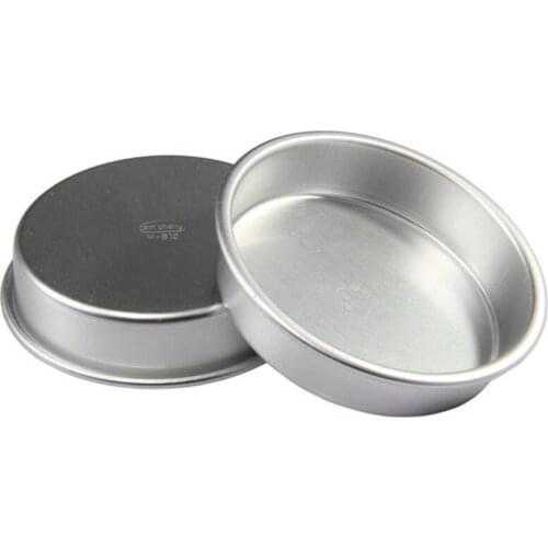 Cake Mold Round Pan Hamburger Deserts Cake Mold Round Aluminum Cake Pan Non Stick Bottom Pudding Making 4Inch Mold Baking Tools