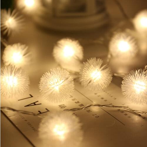 String lights imitation dandelion lights curtain lights outdoor indoor bedroom window decoration Christmas tree decoration light
