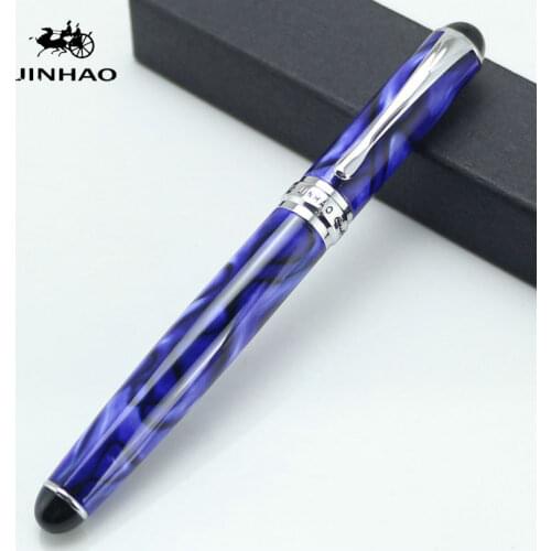 JINHAO 750 Rose Blue Royal Multiple Color Rollerball Pen Limited Edition luxury office school Stationery material Full metal
