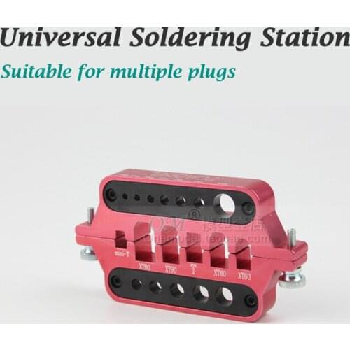 M./-Alloy Universal Soldering Station for XT60 XT90 Mini T Deans Banana Connectors Plugs RC Hobby Tool for Battery ESC BEC