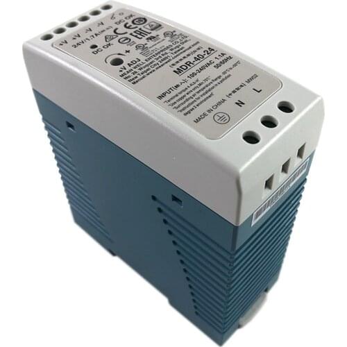 MDR-40 40W Single Output 5V 12V 24VDC Din Rail Switching Power Supply 85-264VAC/120-370VDC Input
