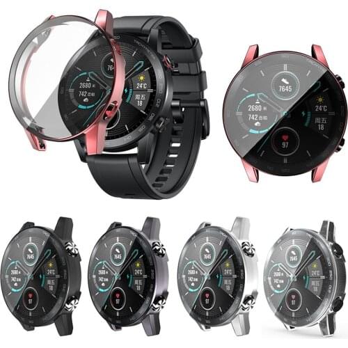 TPU Soft Cover Screen Protector Anti-Scratch Case for Huawei Honor Magic Watch 2 Durable Anti-scratch Watch Protective Cover
