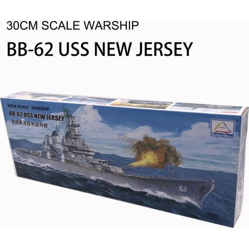 1:700 American New Jersey Battleship Electric Assembly Model Aircraft Ship Plastic Assembly Building Kits