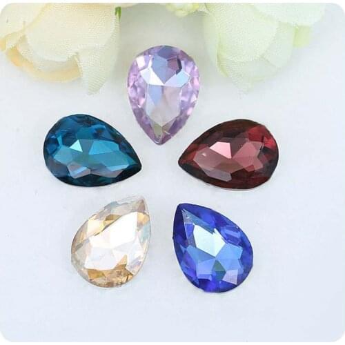 Wholesale 20color 6x8mm/7x10mm/8x13mm/10x14mm/13x18mm/18x25mm/20x30mm Crystal Water Drop Bead Fit DIY Jewelry Making Accessories