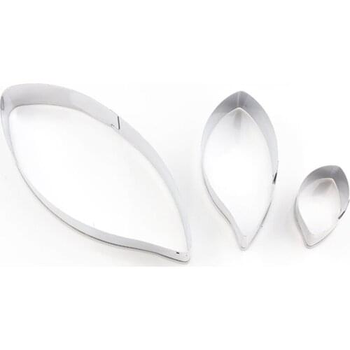 Fondant Biscuit Cutters Stainless Steel Willow Leaf Poterie Seramik Malzemeleri Arcilla Polimerica Mold Maket Klei Clay Tools