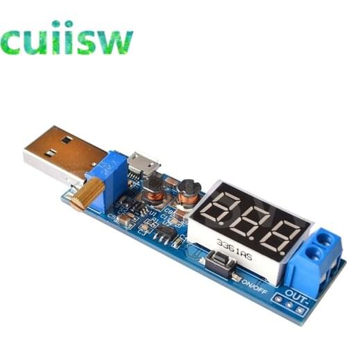 DC-DC 5V to 3.5V / 12V USB Step UP / Down Power Supply Module Adjustable Boost Buck Converter Out DC 1.2V-24V