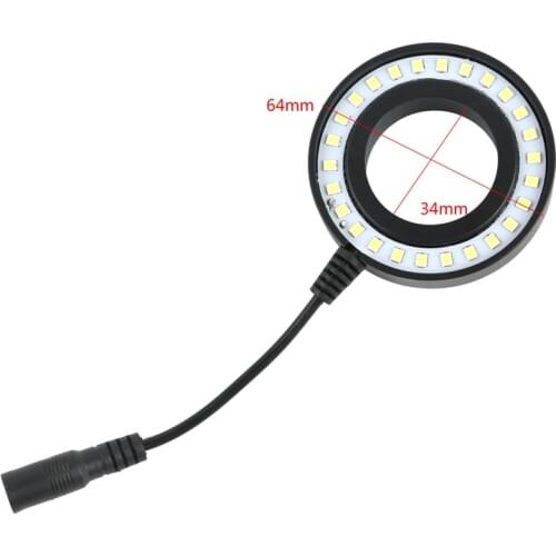 Adjustable SMD 26 Pcs LED Ring Light Illuminator Lamp USB Plug For Video Microscope Camera C-mount Lens Mounting Thread 42mm